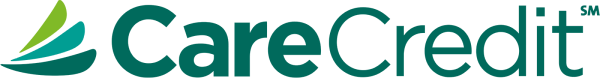 CareCredit logo in teal and green colors on white background
